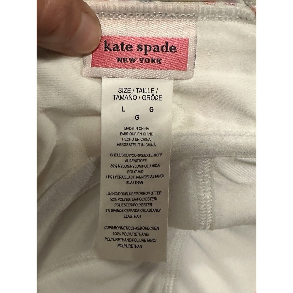 Kate Spade, Women's Seersucker Rainbow Bikini, Size Large - Picture 4 of 6
